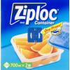 「ジップロック コンテナー 食品保存容器 正方形 700ml 冷凍・電子レンジ可 1個（2個入）旭化成ホームプロダクツ」の商品サムネイル画像4枚目
