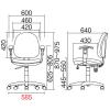 「サンワサプライ ベーシックチェア2 オフィスチェア ファブリック ブラック SNC-T150BK 1脚」の商品サムネイル画像3枚目