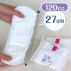 「【吸水ナプキン】ポイズ 120cc 27cm 羽なし 多い時も安心用 肌ケアパッド お徳 1パック(30枚入) 尿漏れ」の商品サムネイル画像4枚目