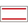 「サトー　ハンドラベラーはりッ子用ラベル　赤2本線　1箱（5巻入）」の商品サムネイル画像1枚目