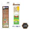 「かきかたえんぴつ　ハローネイチャー　2B　六角軸　ギフトセット（鉛筆×12本、消しゴム×1、オリジナルシール）MP-KHN01-2B　トンボ鉛筆」の商品サムネイル画像1枚目