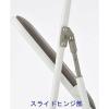 TOKIO 折りたたみイス ホワイトフレーム ビニールレザー 折りたたみ式 ネイビー 1脚 パイプ椅子 折り畳みチェア