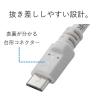 「タブレット・スマホ USBケーブル micro B ホワイト 1.2m 台形コネクタ MPA-AMB2U12WH エレコム 1個」の商品サムネイル画像4枚目