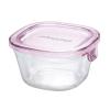 「耐熱ガラス 保存容器 ピンク 角型 3点セット パック＆レンジ PSC-PRN3P1 iwaki（イワキ）」の商品サムネイル画像2枚目