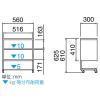 「ナカバヤシ　デスクターナ　ND-561N　幅560×奥行300×高さ610mm　1台」の商品サムネイル画像2枚目