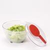 「サラダスピナー 野菜水切り ViV Lサイズ レッド 直径27×高さ17cm 日本製 1個 ワールドクリエイト」の商品サムネイル画像3枚目