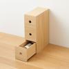 「無印良品 木製小物収納3段 約幅8.4ｘ奥行17×高さ25.2cm 良品計画」の商品サムネイル画像7枚目