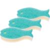 「おさかなスポンジ ライトグリーン 1セット（3個） マーナ」の商品サムネイル画像1枚目