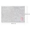「ひとひら バスマット 35×50cm 雲/グレー 1枚 オカトー」の商品サムネイル画像3枚目