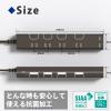 「トップランド 延長コード 電源タップ 1m 4個口 個別スイッチ USB付 雷ガード 抗菌 STPC100-BR 1個」の商品サムネイル画像9枚目