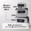 「YAMAZEN ポータブル電源 リン酸鉄リチウムイオン電池 蓄電池 600W 409.6Wh YPB-RS600 1台」の商品サムネイル画像5枚目