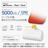 「モバイルバッテリー ライトニング 直挿し iPhone 5000mAh 小型 DE-C59L-5000SWH エレコム 1個」の商品サムネイル画像3枚目