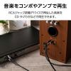 「オーディオケーブル 1m RCAオス×2-RCAオス×2 黒 ECDH-WR10BK エレコム 1個」の商品サムネイル画像3枚目