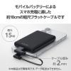 「充電専用 タイプCケーブル ( USB-A to C ) フラット L字 10cm 黒 MPA-ACLL01BK エレコム 1個」の商品サムネイル画像4枚目
