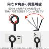 「マグネットスマホ三脚 MagSafe対応iPhone用 床置き メタルプレート付属 ブラック P-STMFBK エレコム 1個」の商品サムネイル画像5枚目