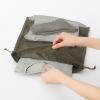 「無印良品 ポリエステルメッシュ巾着 ダブルタイプ カーキ Ｌ 約３４×３７×１４ｃｍ 良品計画」の商品サムネイル画像4枚目
