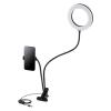 「自撮りライト LEDリングライト USB接続 3色調光 クリップスタンド付 直径16cm DE-L01BK 1個 エレコム」の商品サムネイル画像2枚目