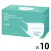 「耳にやさしい やわらかいマスク 小さめサイズ ホワイト　サージカル　3層式　１セット（500枚：50枚入×10箱） アスクル オリジナル」の商品サムネイル画像1枚目