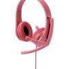 「ヘッドセット こども用 両耳 USB接続 回転式マイクアーム レッド HS-KD01URD 1個 エレコム」の商品サムネイル画像2枚目