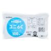 「【チャック袋】ユニパック（R） 0.06mm厚 6C B8サイズ 70×100mm 1セット（1袋(100枚入)×10） 生産日本社 セイニチ」の商品サムネイル画像1枚目