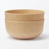 「無印良品 レンジで使える ヤシの端材を使った ボウル ２個組 良品計画」の商品サムネイル画像4枚目
