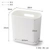 「無印良品 吊るしても使える 薄型収納ケース 奥行１５ｃｍ 約幅２６×奥行１５×高さ２４ｃｍ 良品計画」の商品サムネイル画像7枚目