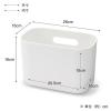 「無印良品 吊るしても使える 薄型収納ケース 奥行１５ｃｍ 約幅２６×奥行１５×高さ１６ｃｍ 良品計画」の商品サムネイル画像6枚目