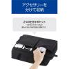 「エレコム インナーバッグ ハンドル付き ポケット付き 2分割 13.3inch ブラック BM-IBHP13BK 1個」の商品サムネイル画像3枚目