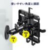 「サンワサプライ マグネット取付け式タブレットホルダー(短アーム) VEH-TBMG1 1個」の商品サムネイル画像4枚目