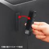 「【アウトレット】サンワサプライ HDD接続対応・面ファスナー付4ポートUSB2.0ハブ(ブラック) USB-HTV410BKN2 1個」の商品サムネイル画像3枚目