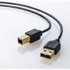 「サンワサプライ 極細USBケーブル(USB2.0 A-Bタイプ・ブラック・2.5m) KU20-SL25BKK 1本」の商品サムネイル画像2枚目