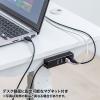 「サンワサプライ 磁石付USB3.2 Gen1 4ポートハブ USB-3H405BKN 1個」の商品サムネイル画像2枚目