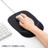 「サンワサプライ 低反発リストレスト付きマウスパッド(ブルー) MPD-MU1NBL2 1個」の商品サムネイル画像2枚目