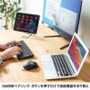 「サンワサプライ ワイヤレスキーボード 無線 Bluetooth パンタグラフ 抗菌仕様 コンパクト ブラック SKB-BT36BK 1個」の商品サムネイル画像4枚目