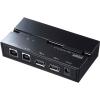 「サンワサプライ 磁石付きUSB2.0手動切替器(ハブ付き・2回路) SW-US22HMG 1個」の商品サムネイル画像2枚目