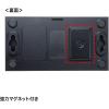 「サンワサプライ 磁石付きUSB2.0手動切替器(ハブ付き・2回路) SW-US22HMG 1個」の商品サムネイル画像4枚目