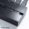 「サンワサプライ 磁石付きUSB2.0手動切替器(ハブ付き・2回路) SW-US22HMG 1個」の商品サムネイル画像5枚目
