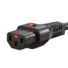 「サンワサプライ 抜け防止ロック電源コード(2m) APW12-515C13LK02 1本」の商品サムネイル画像2枚目