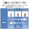 「DXアンテナ テレビ接続用同軸ケーブル 4JW1SLS(P) 1個」の商品サムネイル画像5枚目