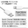 「エアージェイ 【+ECO】USB Type-C充電ケーブル UCJ-ETC2M WH 1本」の商品サムネイル画像2枚目