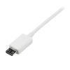 「Startech.com 2m ホワイト micro USB2.0ケーブル オス/オス USBPAUB2MW 1個」の商品サムネイル画像3枚目