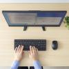「サンワサプライ ワイヤレスキーボード 無線 静音 うす型メンブレン マウスセット テンキーなし ブラック SKB-WL38SETBK 1個」の商品サムネイル画像4枚目