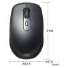 「サンワサプライ ワイヤレスキーボード 無線 静音 うす型メンブレン マウスセット テンキーなし ブラック SKB-WL38SETBK 1個」の商品サムネイル画像9枚目