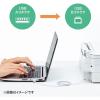 「サンワサプライ 極細USBケーブル(USB2.0 A-Bタイプ・2m) KU20-SL20WK 1本」の商品サムネイル画像3枚目