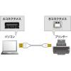 「サンワサプライ 極細USBケーブル(USB2.0 A-Bタイプ・2m) KU20-SL20WK 1本」の商品サムネイル画像5枚目