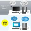 「サンワサプライ 手元スイッチ付きパソコン自動切替器(2:1) SW-KVM2WVUN2 1個」の商品サムネイル画像4枚目