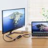 「サンワサプライ USB Type-Cハブ付き HDMI変換アダプタ USB-3TCH35BK 1個」の商品サムネイル画像7枚目