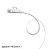 「サンワサプライ カテゴリ6極細LANケーブル LA-SL6-005W 1本」の商品サムネイル画像3枚目