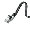 「サンワサプライ カテゴリ6AメッシュフラットLANケーブル(ブラック＆グレー、1m) KB-FL6AME-01BK 1本」の商品サムネイル画像3枚目