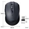「サンワサプライ ワイヤレスマウス 5ボタン 小型サイズ ブルーLED ブラック MA-WB509BK 1個」の商品サムネイル画像8枚目